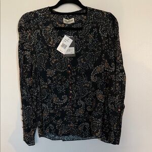 NICHOLAS Dark Floral Women's Blouse